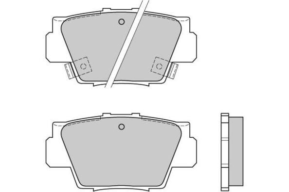 E.T.F. Комплект тормозных колодок, дисковый тормоз 12-0545