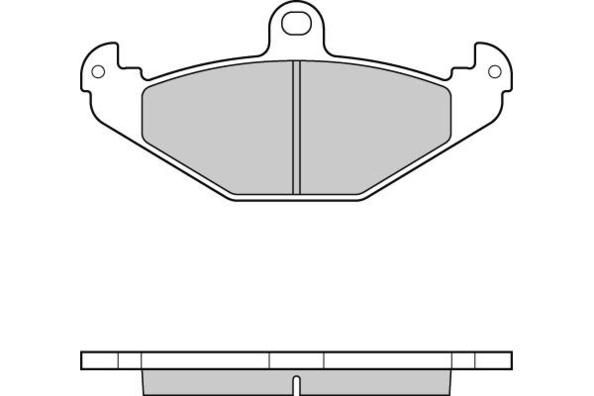 E.T.F. Комплект тормозных колодок, дисковый тормоз 12-0553