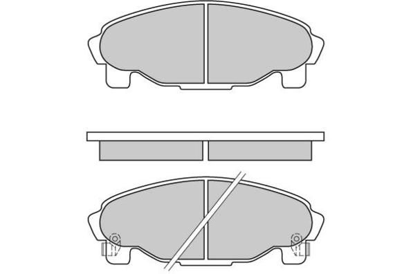 E.T.F. Комплект тормозных колодок, дисковый тормоз 12-0601