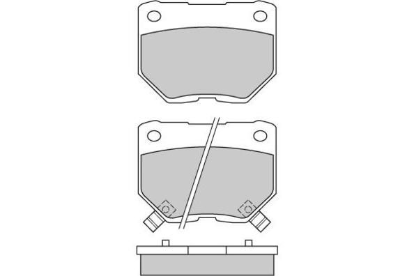E.T.F. Комплект тормозных колодок, дисковый тормоз 12-0650