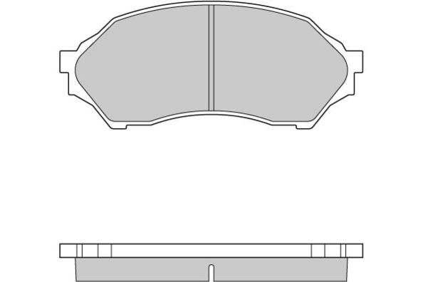 E.T.F. Комплект тормозных колодок, дисковый тормоз 12-0895