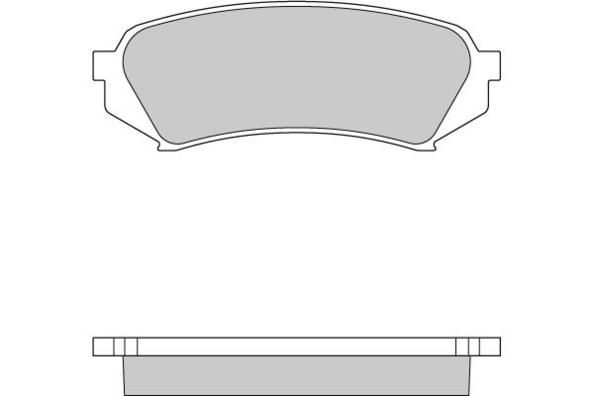 E.T.F. Комплект тормозных колодок, дисковый тормоз 12-0899