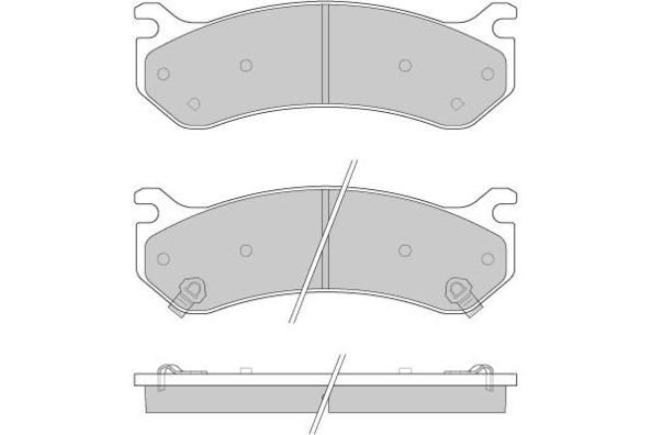E.T.F. Комплект тормозных колодок, дисковый тормоз 12-0918