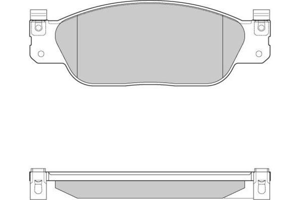 E.T.F. Комплект тормозных колодок, дисковый тормоз 12-0933