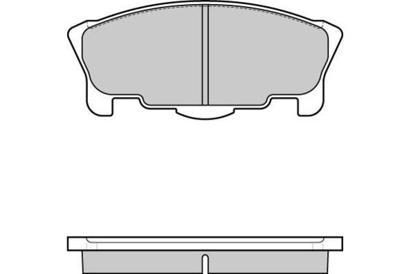 E.T.F. Комплект тормозных колодок, дисковый тормоз 12-1065