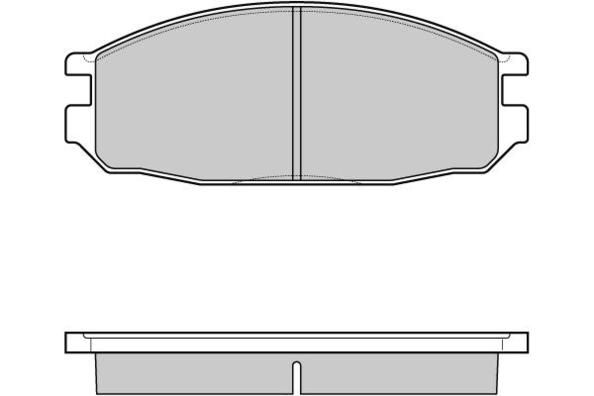 E.T.F. Комплект тормозных колодок, дисковый тормоз 12-1069