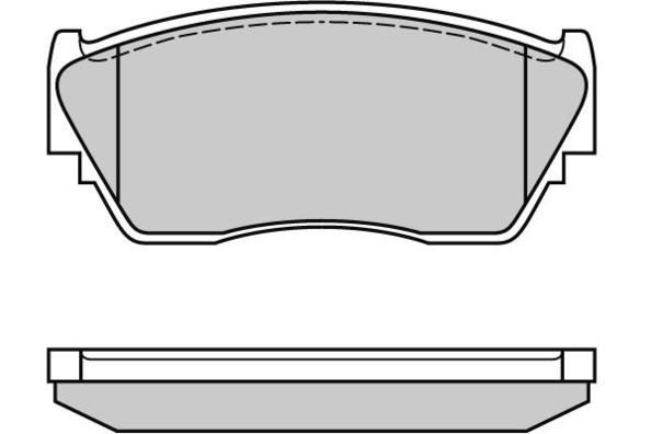 E.T.F. Комплект тормозных колодок, дисковый тормоз 12-1125