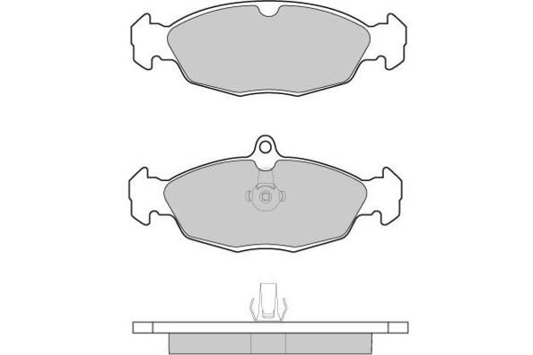 E.T.F. Комплект тормозных колодок, дисковый тормоз 12-1156