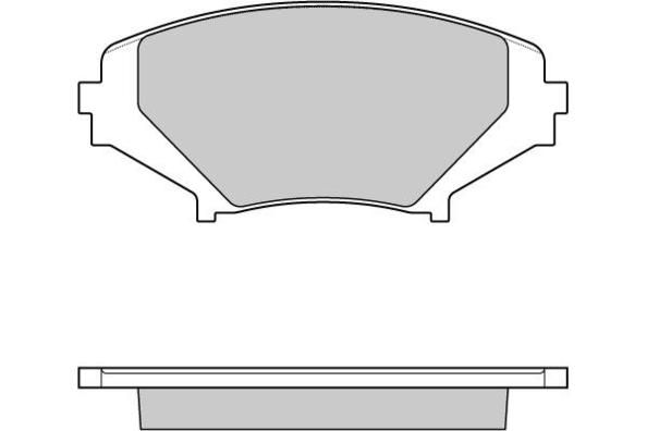 E.T.F. Комплект тормозных колодок, дисковый тормоз 12-1170