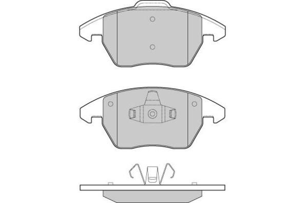 E.T.F. Комплект тормозных колодок, дисковый тормоз 12-1174