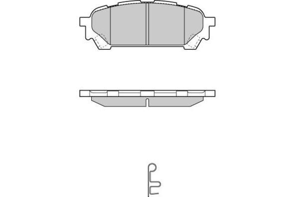 E.T.F. Комплект тормозных колодок, дисковый тормоз 12-1270