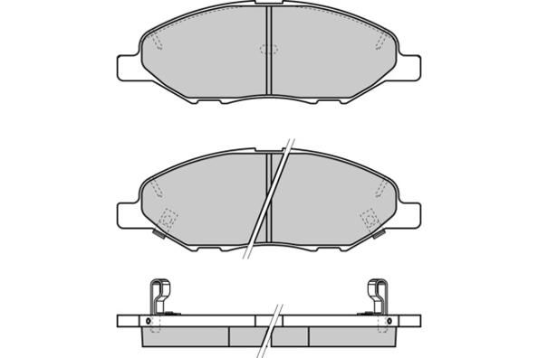 E.T.F. Комплект тормозных колодок, дисковый тормоз 12-1335