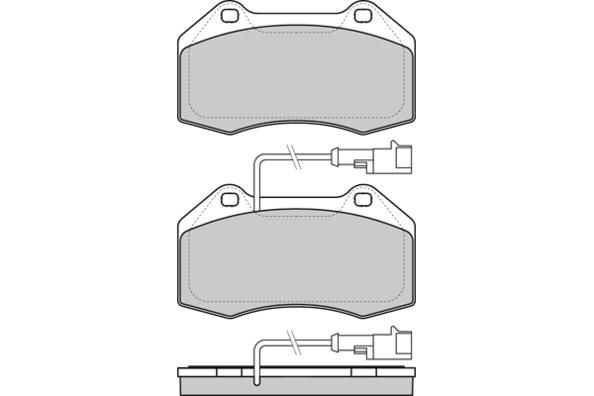 E.T.F. Комплект тормозных колодок, дисковый тормоз 12-1354