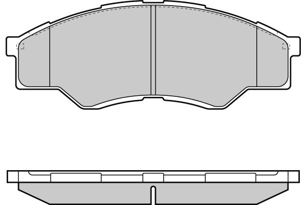 E.T.F. Комплект тормозных колодок, дисковый тормоз 12-1375