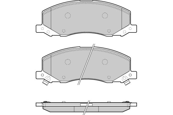 E.T.F. Комплект тормозных колодок, дисковый тормоз 12-1378