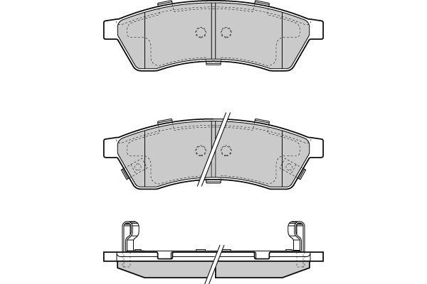 E.T.F. Комплект тормозных колодок, дисковый тормоз 12-1400