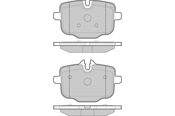 E.T.F. Комплект тормозных колодок, дисковый тормоз 12-1450