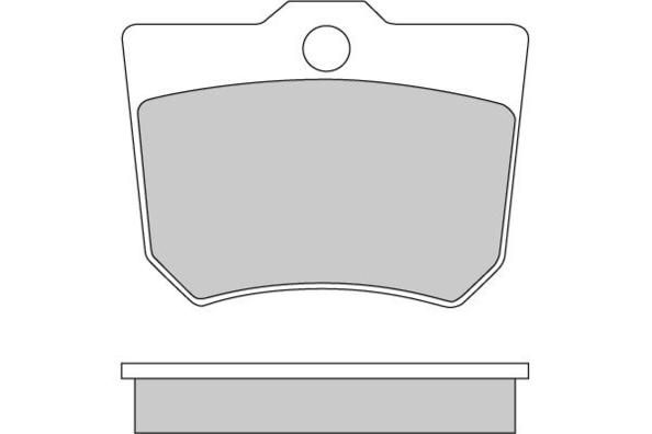 E.T.F. Комплект тормозных колодок, дисковый тормоз 12-5229