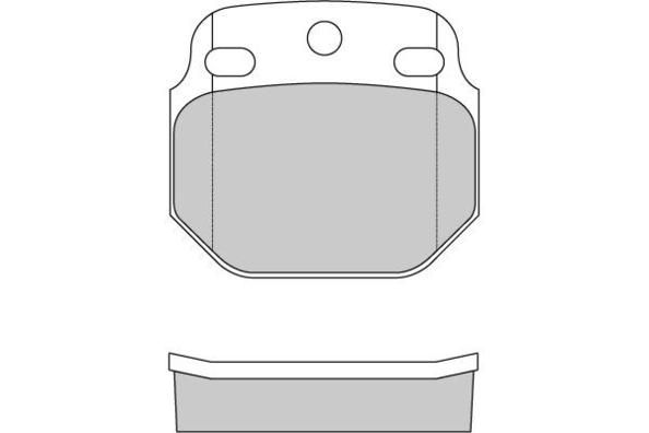 E.T.F. Комплект тормозных колодок, дисковый тормоз 12-5244