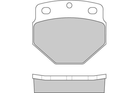 E.T.F. Комплект тормозных колодок, дисковый тормоз 12-5248