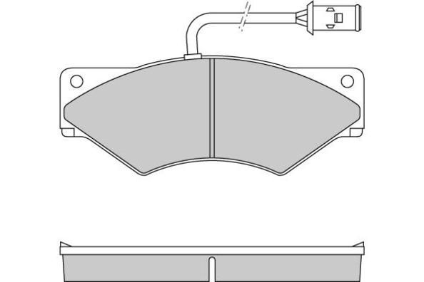 E.T.F. Комплект тормозных колодок, дисковый тормоз 12-5253
