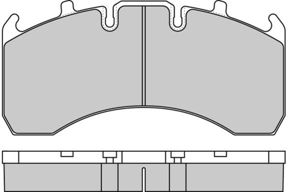 E.T.F. Комплект тормозных колодок, дисковый тормоз 12-5323