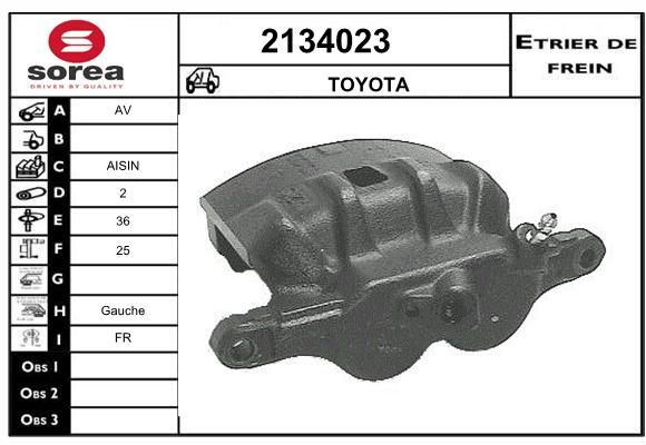 EAI Тормозной суппорт 2134023