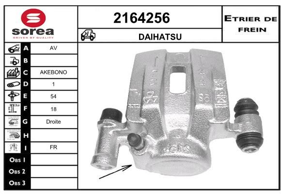 EAI Тормозной суппорт 2164256