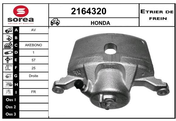 EAI Тормозной суппорт 2164320