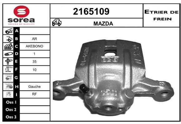 EAI Bremžu suports 2165109