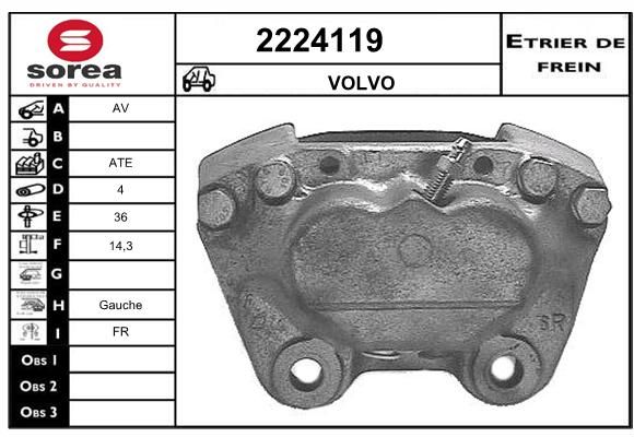 EAI Bremžu suports 2224119