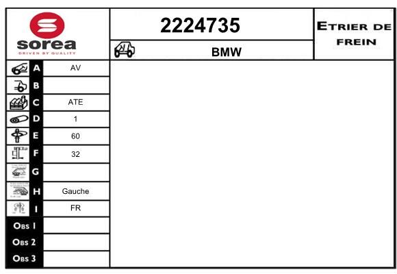 EAI Bremžu suports 2224735