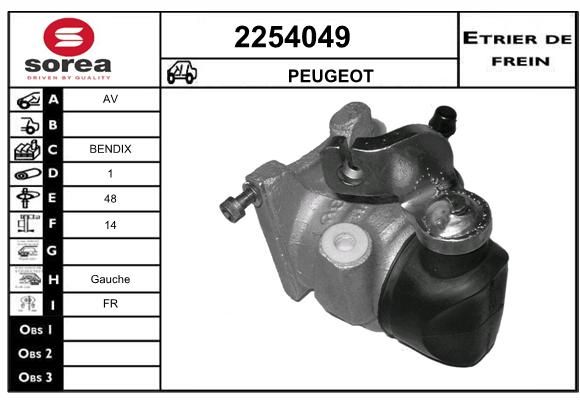 EAI Bremžu suports 2254049