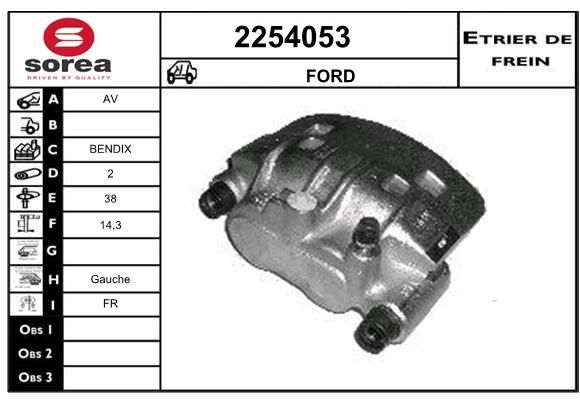 EAI Bremžu suports 2254053