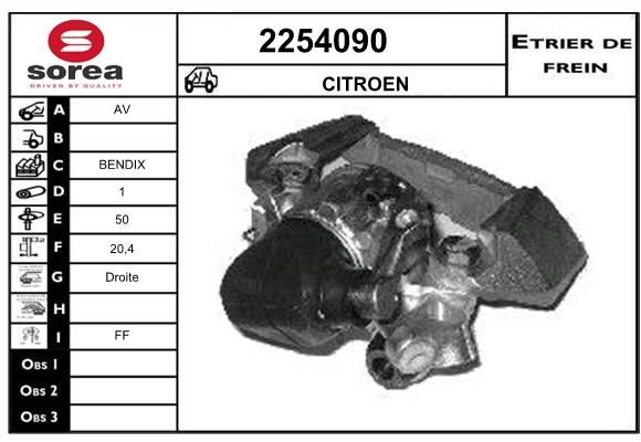 EAI Bremžu suports 2254090