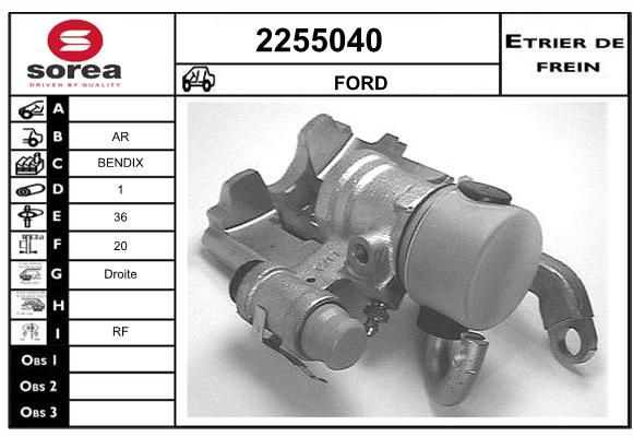 EAI Bremžu suports 2255040