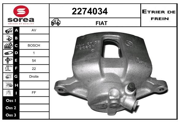 EAI Bremžu suports 2274034