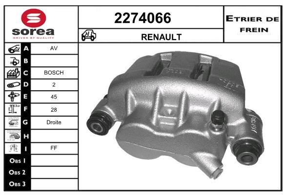 EAI Bremžu suports 2274066