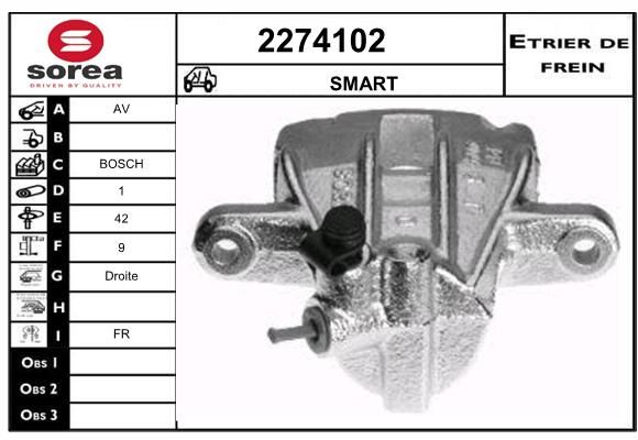 EAI Bremžu suports 2274102