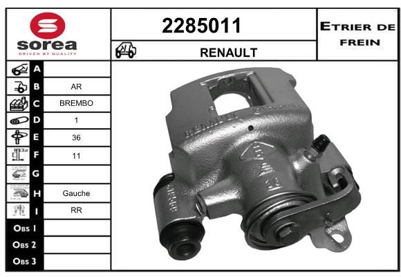 EAI Bremžu suports 2285011