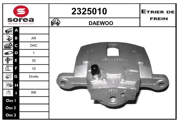 EAI Bremžu suports 2325010