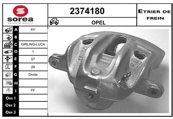 EAI Bremžu suports 2374180