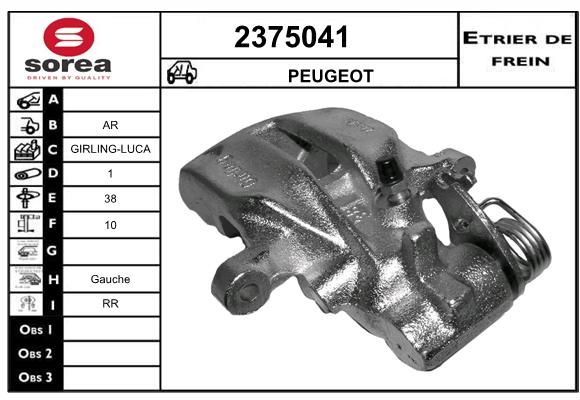 EAI Bremžu suports 2375041