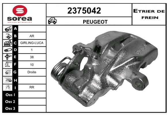 EAI Bremžu suports 2375042