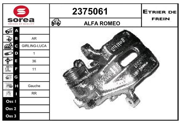 EAI Bremžu suports 2375061