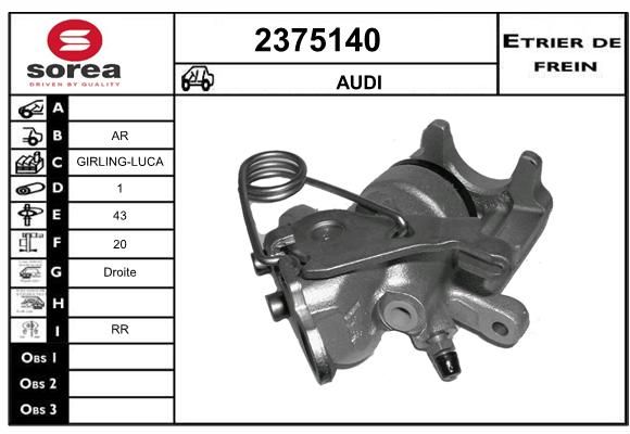 EAI Bremžu suports 2375140