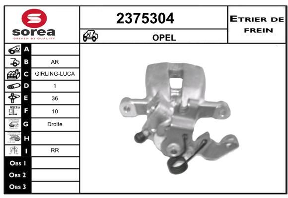 EAI Bremžu suports 2375304