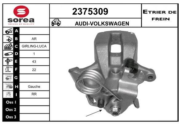 EAI Bremžu suports 2375309