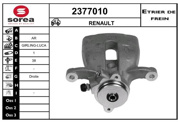 EAI Bremžu suports 2377010