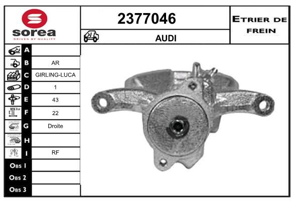 EAI Bremžu suports 2377046